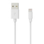 Дата кабель USB 2.0 AM to Lightning 1.0m Cu, 2.1А White Grand-X (PL01W)