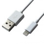 Дата кабель USB 2.0 AM to Lightning 1.0m Cu, 2.1А White Grand-X (PL01W)