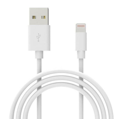 Дата кабель USB 2.0 AM to Lightning 1.0m Cu, 2.1А White Grand-X (PL01W)