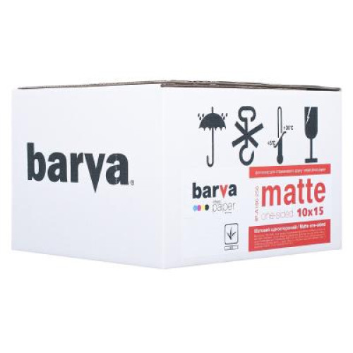 Папір Barva 10x15, 180 g/m2, matt, 500арк (A180-256)