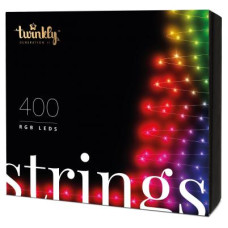Гірлянда Twinkly Smart LED Strings RGB 400, BT+WiFi, Gen II, IP44 кабель чор (TWS400STP-BEU)