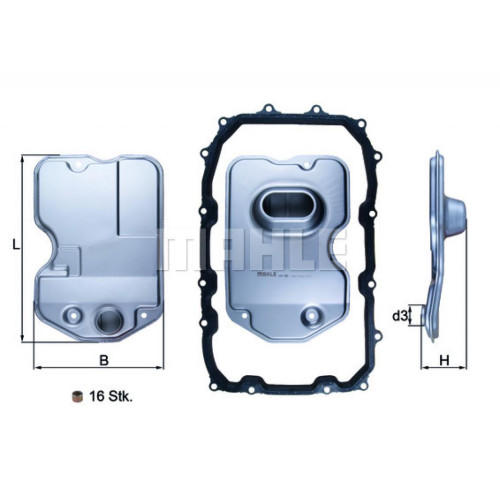 Фільтр АКПП Mahle HX160KIT