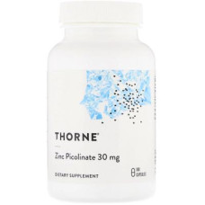 Мінерали Thorne Research Цинк Пиколинат, Zinc Picolinate, 30 mg, 180 капсул (THR-22102)