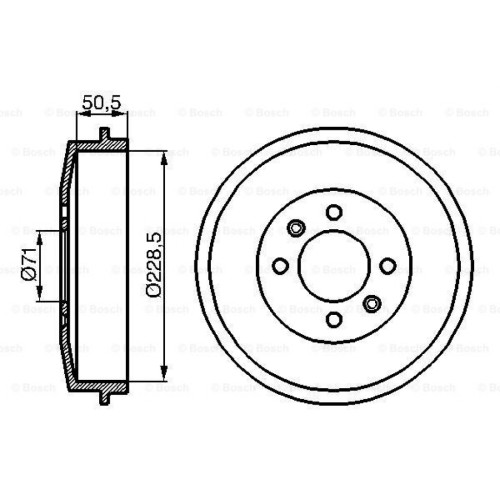 Гальмівний барабан Bosch 0 986 477 060