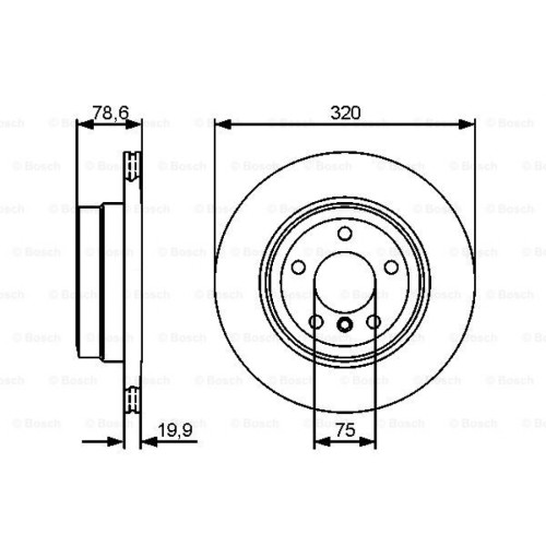 Гальмівний диск Bosch 0 986 479 442