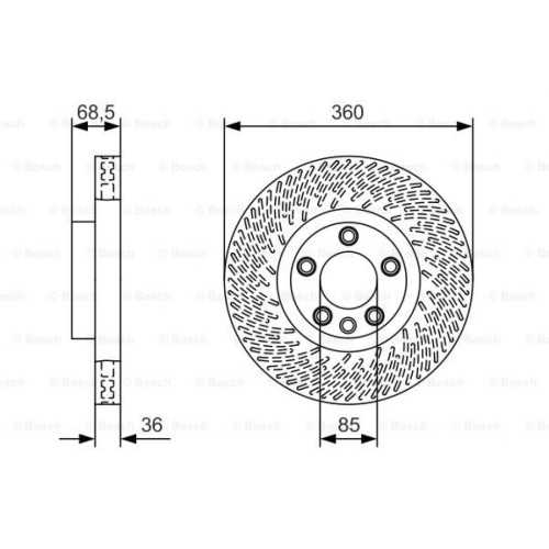 Гальмівний диск Bosch 0 986 479 B12