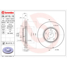 Гальмівний диск Brembo 09.A110.11