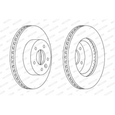 Гальмівний диск FERODO DDF1625