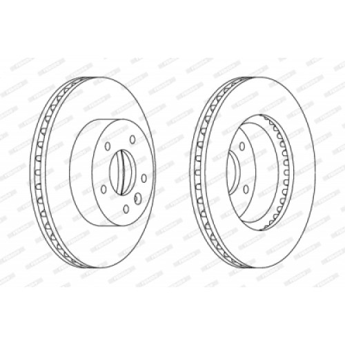 Гальмівний диск FERODO DDF1625