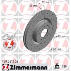 Гальмівний диск ZIMMERMANN 450.5213.52