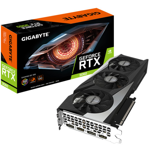 Відеокарта GIGABYTE GeForce RTX3060 12Gb GAMING OC 2.0 LHR (GV-N3060GAMING OC-12GD 2.0)