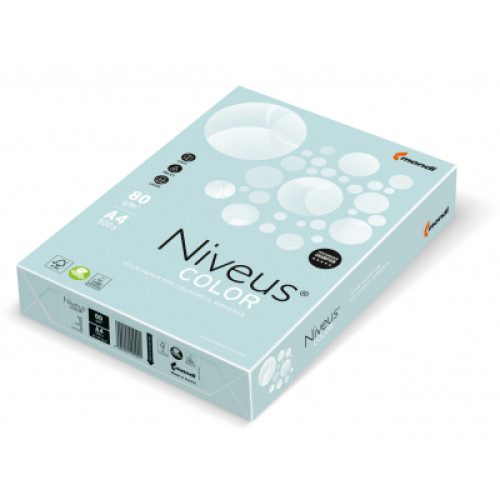 Папір Mondi Niveus COLOR Pastel lightBlue A4, 80g, 500sh (A4.80.NVP.BL29.500)