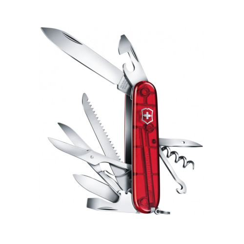 Ніж Victorinox Huntsman Transparent Red Blister (1.3713.TB1)