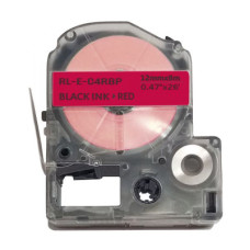 Стрічка для принтера етикеток UKRMARK RL-E-C4RBP-BK/RE, аналог LC4RBP. 12 мм х 8 м (CELC4RBP)