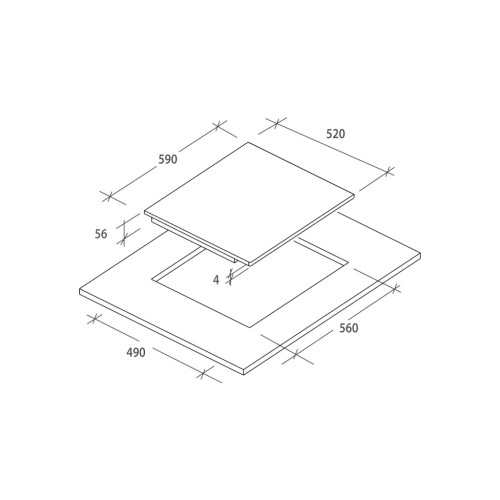 Варочна поверхня Candy CIS642SCTT/4U