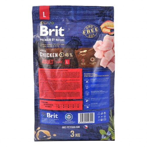 Сухий корм для собак Brit Premium Dog Adult L 3 кг (8595602526444)