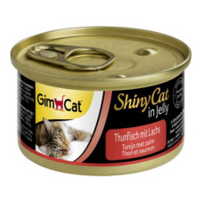 Консерви для котів GimCat Shiny Cat з тунцем і лососем 70 г (4002064414195)