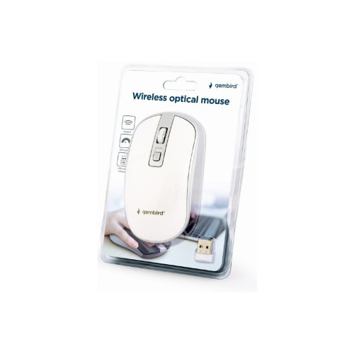 Мишка Gembird MUSW-4B-06-WS Wireless White-Silver (MUSW-4B-06-WS)