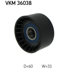 Ролик натягувача ременя SKF VKM 36038