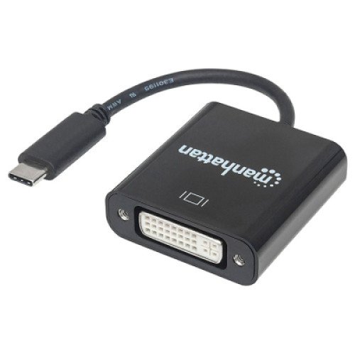 Перехідник USB3.1 Type-C to DVI (F) Manhattan Intracom (152051)