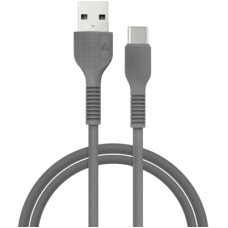 Дата кабель USB 2.0 AM to Type-C 1.2m AL-CBCOLOR-T1BK Black ACCLAB (1283126518232)