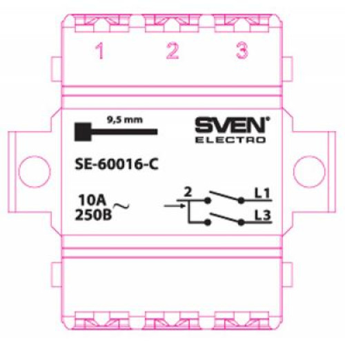 Вимикач Sven SE-60016-C cream (7100040)