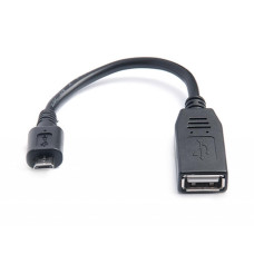 Дата кабель OTG USB 2.0 AF to Micro 5P 0.1m REAL-EL (EL123500014)