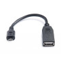 Дата кабель OTG USB 2.0 AF to Micro 5P 0.1m REAL-EL (EL123500014)