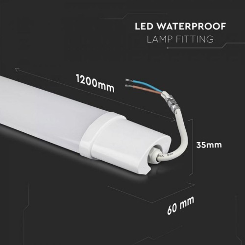 Світильник V-TAC LED36W, SKU-6469, S-series, 1200mm, 230V, 4000К (3800157640992)