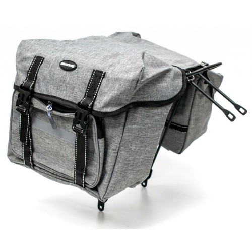 Велосумка на багажник Bravvos F-091-2 35x28x14 cm Grey (BIB-030)