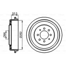 Гальмівний барабан Bosch 0 986 477 067