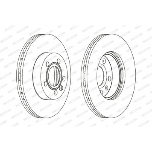 Гальмівний диск FERODO DDF1010
