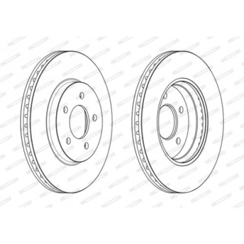 Гальмівний диск FERODO DDF2357C