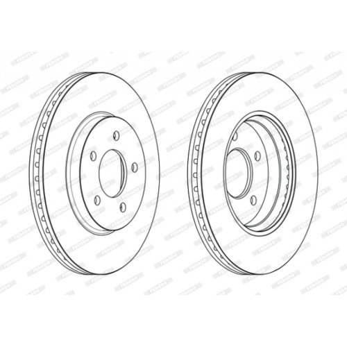 Гальмівний диск FERODO DDF2357C