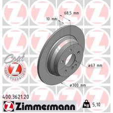 Гальмівний диск ZIMMERMANN 400.3621.20