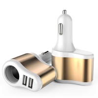 Зарядний пристрій XoKo CC-303 2 USB 2.1A Gold / White (CC-303-GDWH)