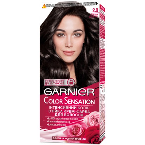 Фарба для волосся Garnier Color Sensation 2.0 Чорний діамант 110 мл (3600541135772)