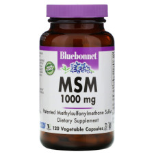 Вітамінно-мінеральний комплекс Bluebonnet Nutrition МСМ 1000 мг, MSM, 120 вегетаріанських капсул (BLB0960)