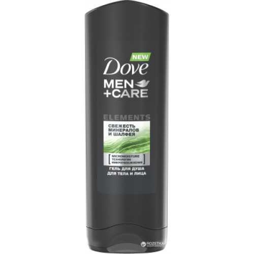 Гель для душу Dove Men+Care Свіжість мінералів та шавлії 250 мл (8710908728785)