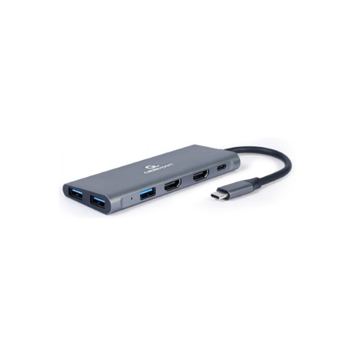 Концентратор Cablexpert USB-C 3-in-1 (HUB/HDMI/PD) (A-CM-COMBO3-01)