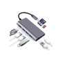 Перехідник Dynamode USB3.1 Type-C to HDMI, 3хUSB3.0, RJ45, USB Type-C Female, SD (Dock-USB-TypeC-HDMI-USB3.0-RJ45)