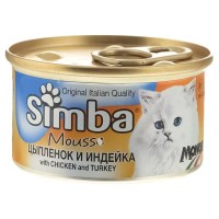 Консерви для котів Simba Cat Wet курка та індичка 85 г (8009470009447)