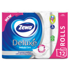 Туалетний папір Zewa Deluxe білий 3 шари 12 рулонів (7322540989779)