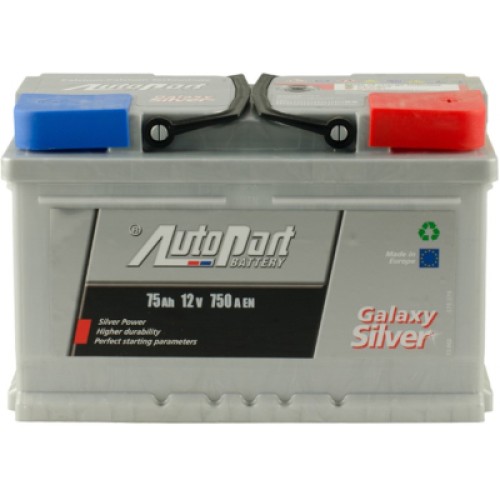 Акумулятор автомобільний AutoPart 75 Ah/12V sb Galaxy Silver (ARL075-GAL0)