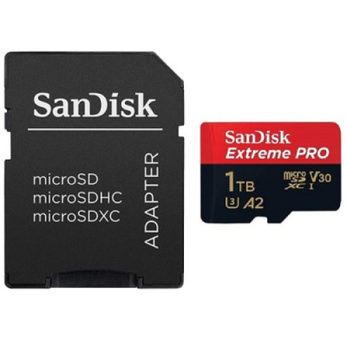 Карта пам'яті SanDisk 1 TB microSDXC UHS-I U3 Extreme Pro+SD Adapter (SDSQXCD-1T00-GN6MA)