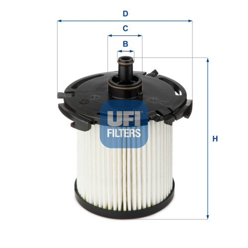 Фільтр паливний UFI 26.074.00