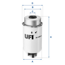 Фільтр паливний UFI 24.456.00