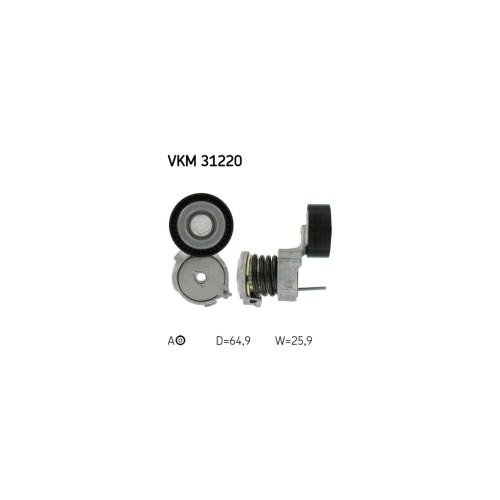 Натягувач ременя з роликом SKF VKM 31220