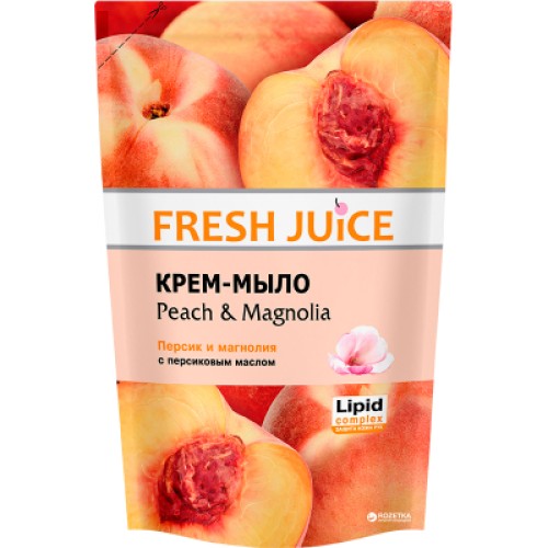 Рідке мило Fresh Juice Peach & Magnolia дой-пак 460 мл (4823015913259)