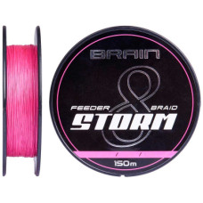 Шнур Brain fishing Storm 8X 150m 0.16mm 25lb/11.1kg Pink (1858.51.91)